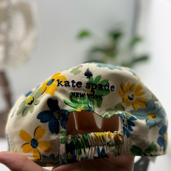 Kate Spade New York Floral Baseball Cap – Multicolor Print 🧢🌸💛💙 - Picture 6 of 6
